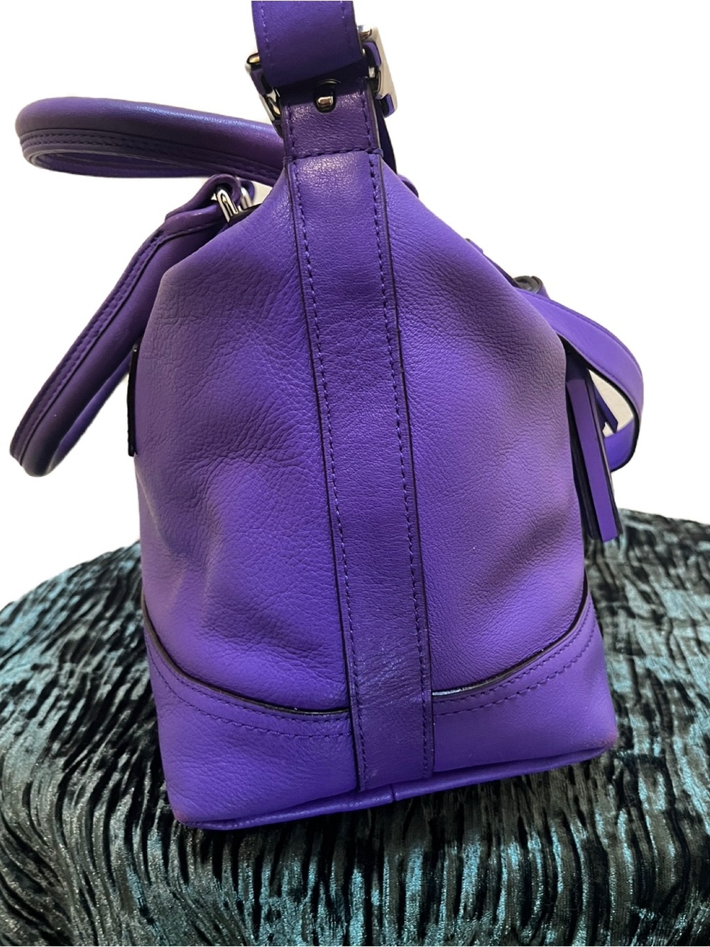 🪻SOLD🪻 Coach Legacy Molly East West Purple Satchel - Picture 6 of 16